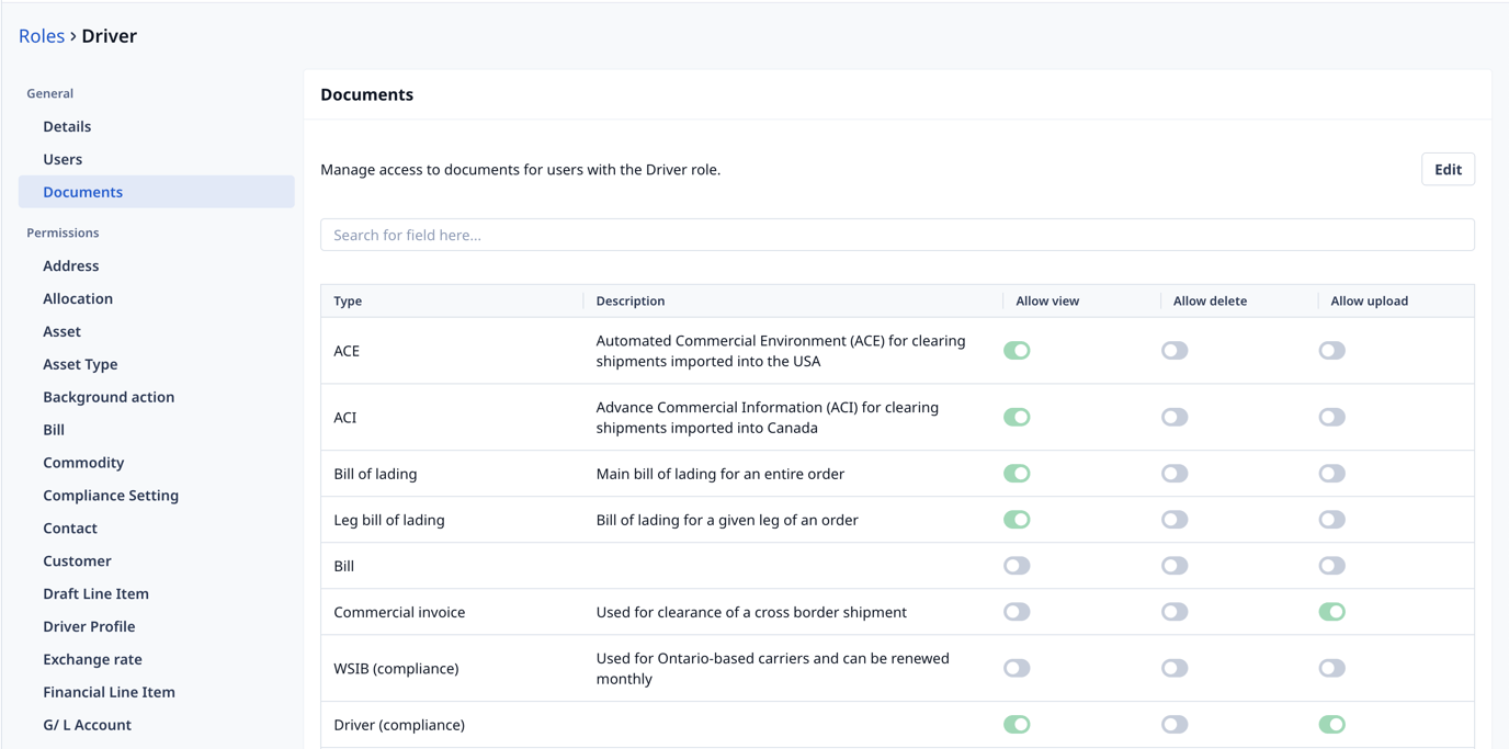 Setting Document Permissions by Role