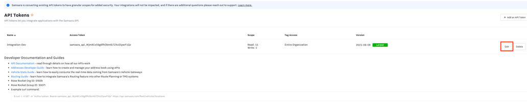 Samsara - Integration Setup