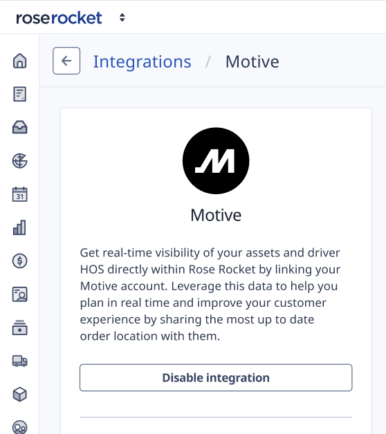 Motive - ELD Integration Setup