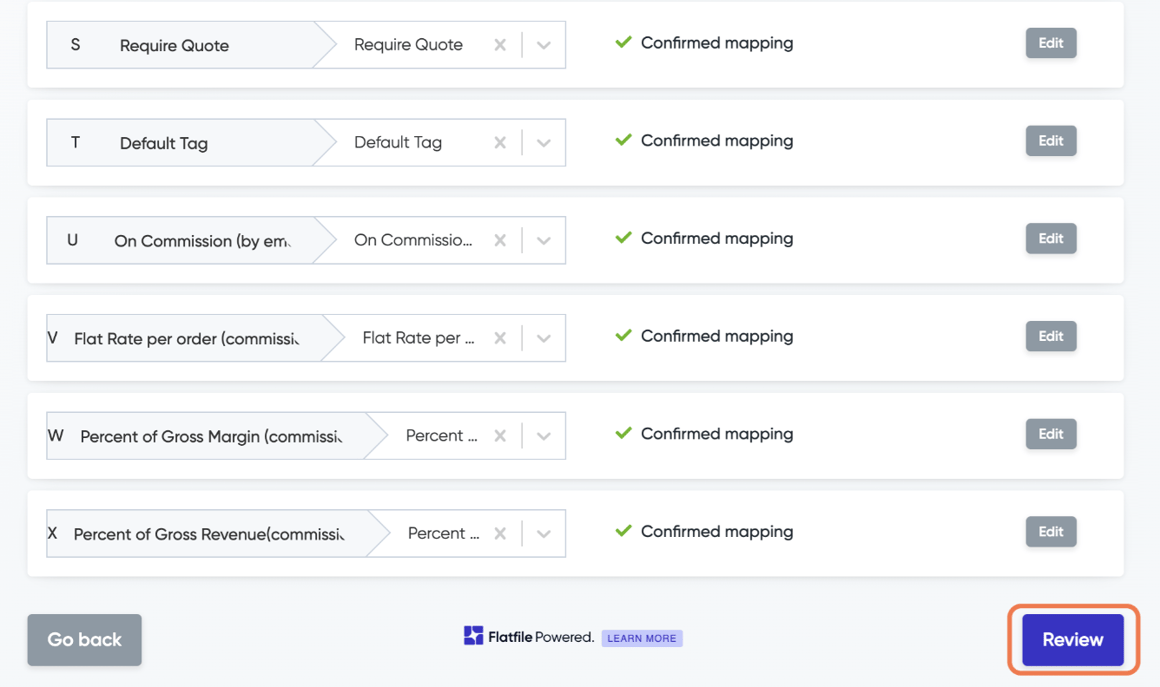 Importing customers