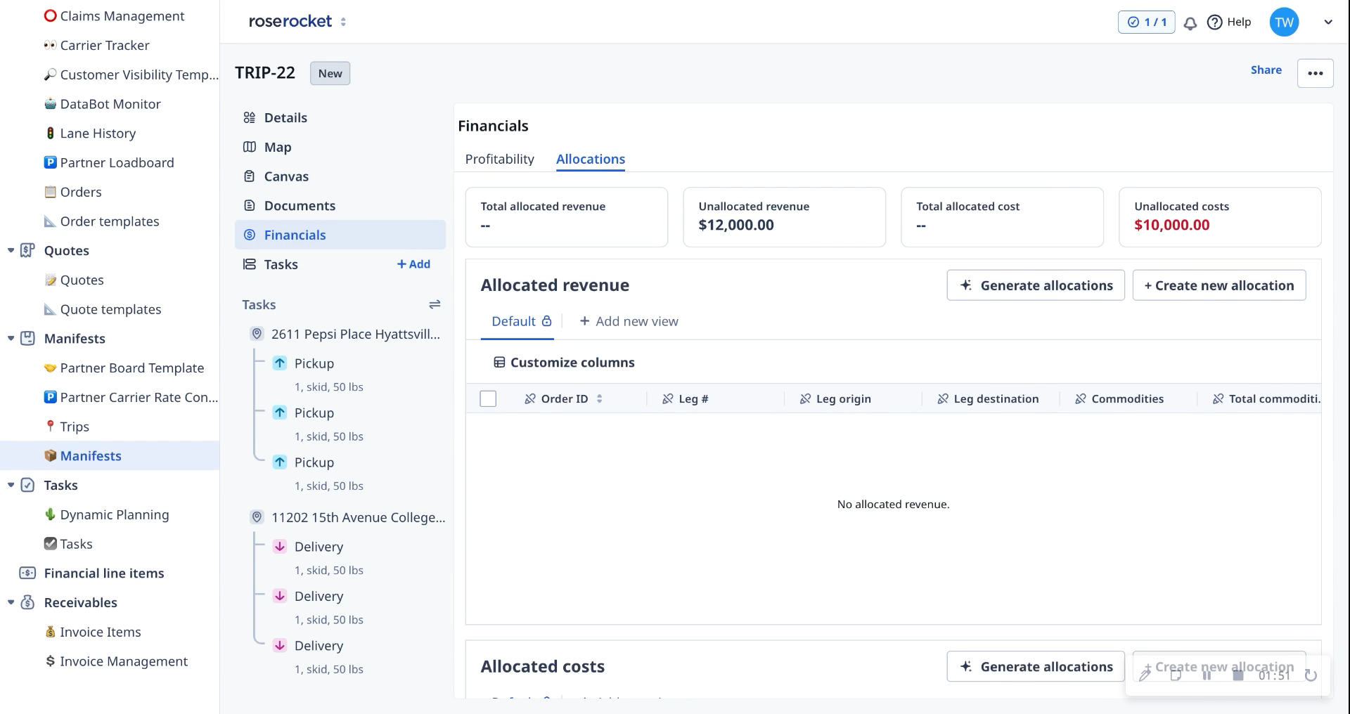 How to Use Manual Cost Allocation in Rose Rocket