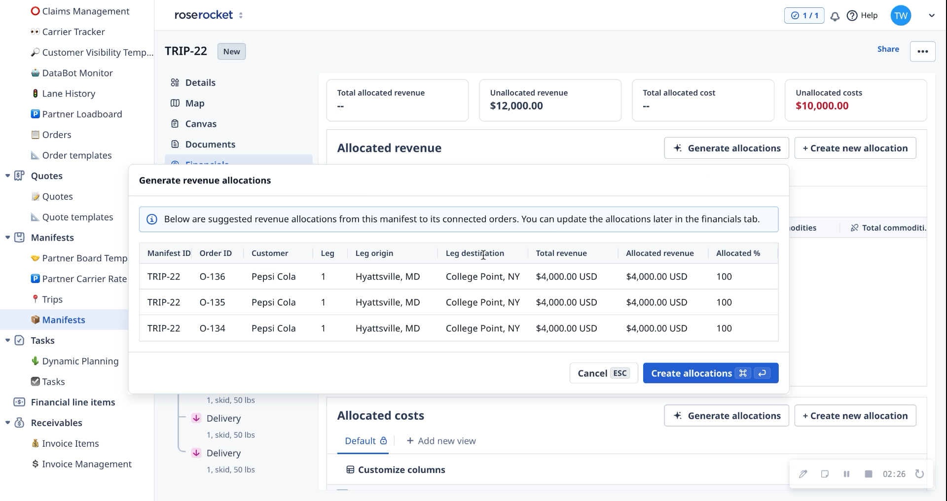How to Use Manual Cost Allocation in Rose Rocket