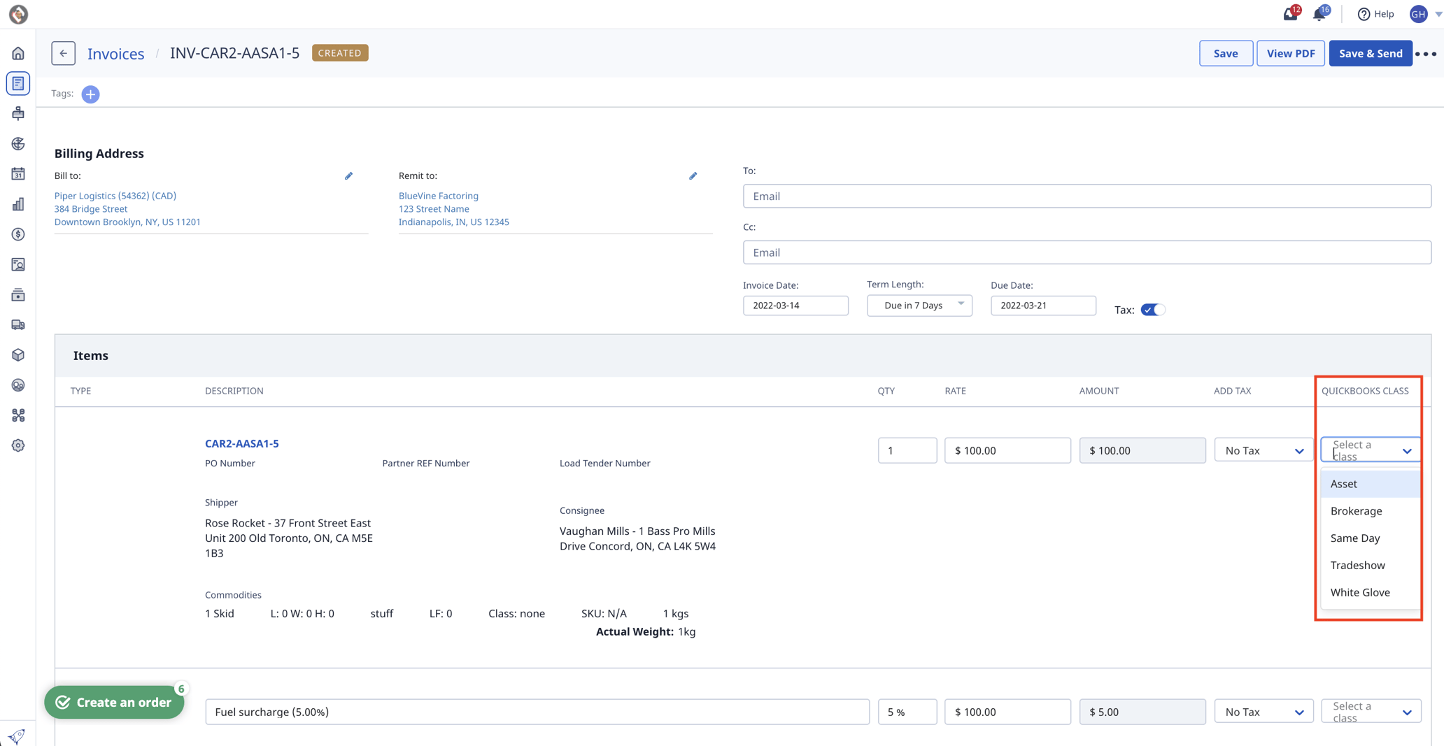 Quickbooks Online - Setting Up Invoice Class Tracking