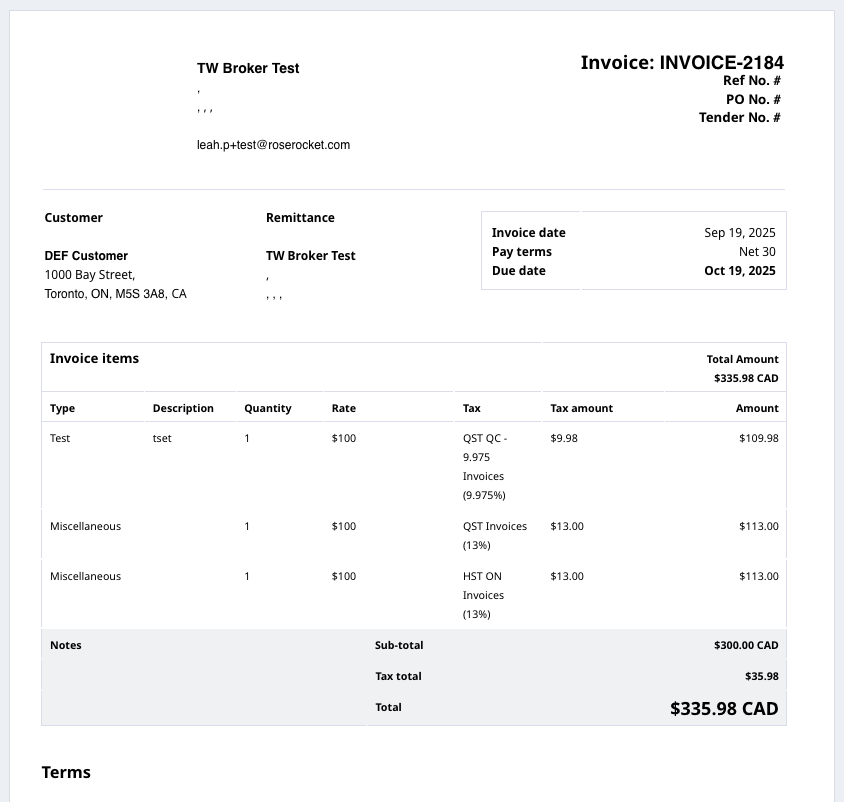 Tax rounding